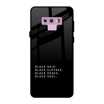 Black Soul Samsung Galaxy Note 9 Glass Back Cover Online