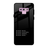Black Soul Samsung Galaxy Note 9 Glass Back Cover Online
