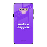Make it Happen Samsung Galaxy Note 9 Glass Back Cover Online