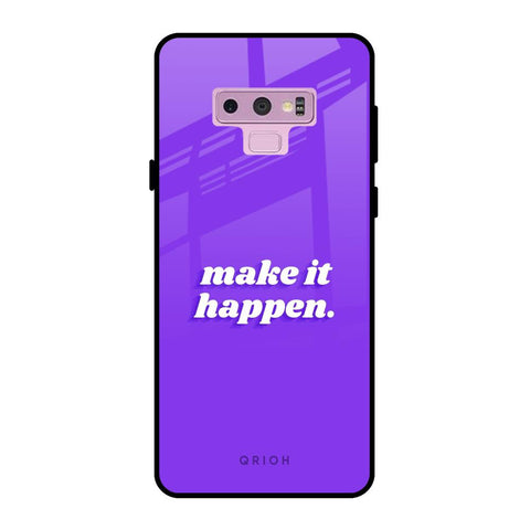 Make it Happen Samsung Galaxy Note 9 Glass Back Cover Online
