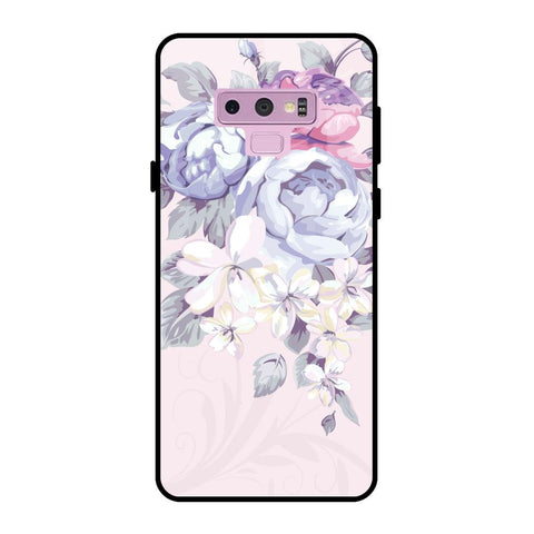 Elegant Floral Samsung Galaxy Note 9 Glass Back Cover Online
