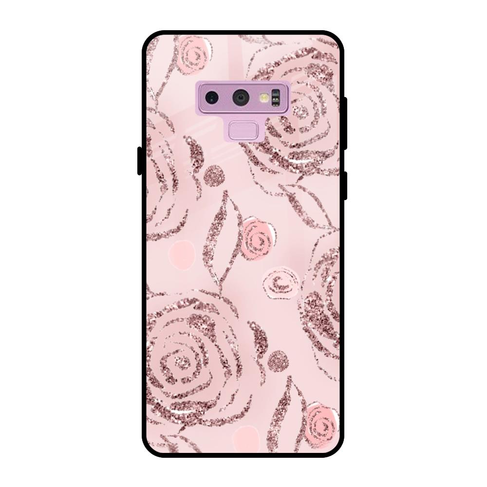 Shimmer Roses Samsung Galaxy Note 9 Glass Cases & Covers Online