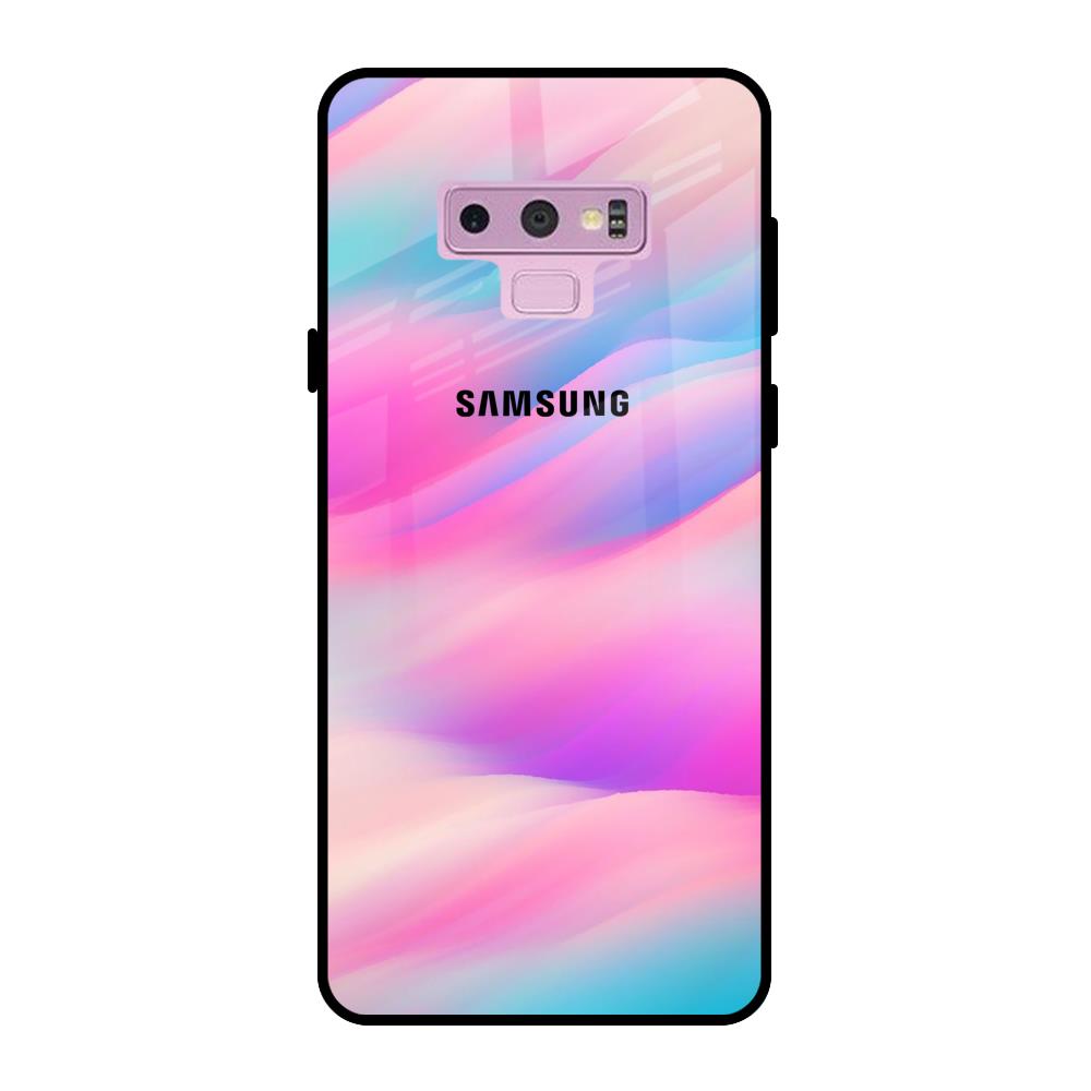 Colorful Waves Samsung Galaxy Note 9 Glass Cases & Covers Online