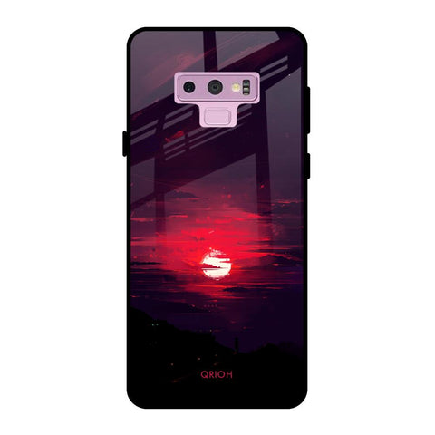 Morning Red Sky Samsung Galaxy Note 9 Glass Cases & Covers Online