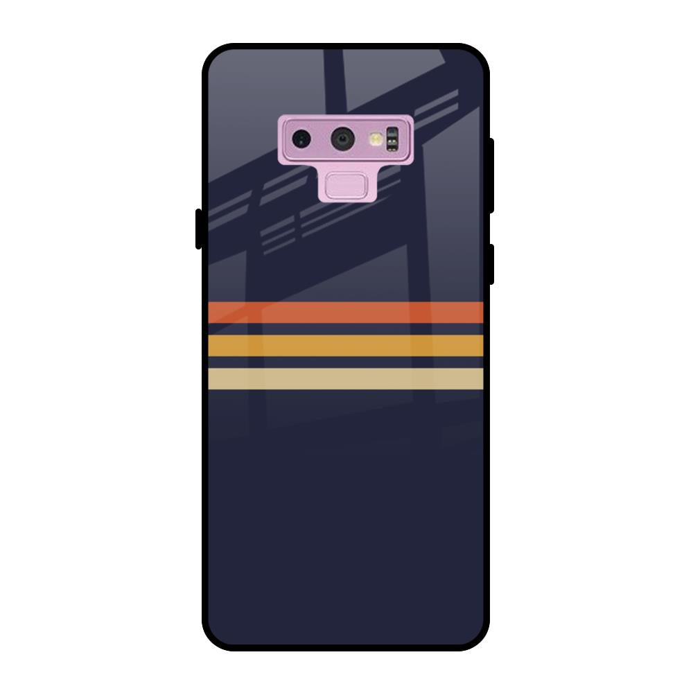 Tricolor Stripes Samsung Galaxy Note 9 Glass Cases & Covers Online