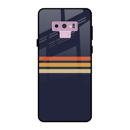 Tricolor Stripes Samsung Galaxy Note 9 Glass Cases & Covers Online