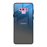 Blue Grey Ombre Samsung Galaxy Note 9 Glass Back Cover Online