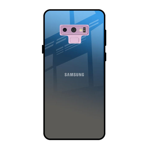Blue Grey Ombre Samsung Galaxy Note 9 Glass Back Cover Online