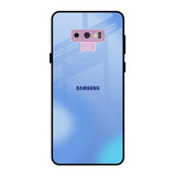 Vibrant Blue Texture Samsung Galaxy Note 9 Glass Back Cover Online