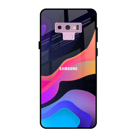 Colorful Fluid Samsung Galaxy Note 9 Glass Back Cover Online
