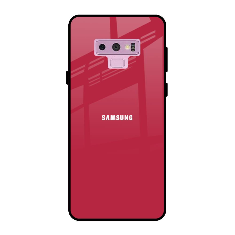 Solo Maroon Samsung Galaxy Note 9 Glass Back Cover Online