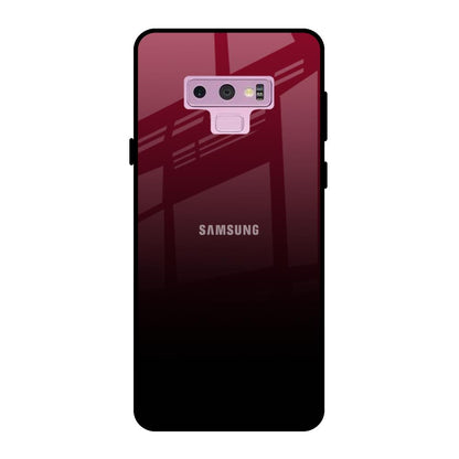 Wine Red Samsung Galaxy Note 9 Glass Back Cover Online