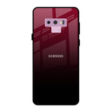 Wine Red Samsung Galaxy Note 9 Glass Back Cover Online
