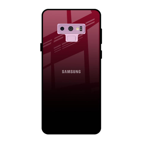 Wine Red Samsung Galaxy Note 9 Glass Back Cover Online