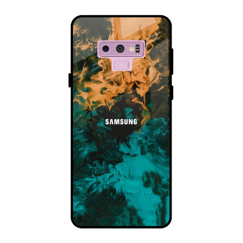 Watercolor Wave Samsung Galaxy Note 9 Glass Back Cover Online