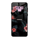 Tropical Art Flower Samsung Galaxy Note 9 Glass Back Cover Online
