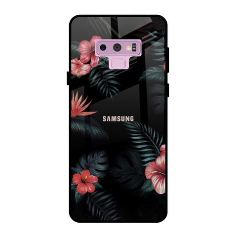 Tropical Art Flower Samsung Galaxy Note 9 Glass Back Cover Online