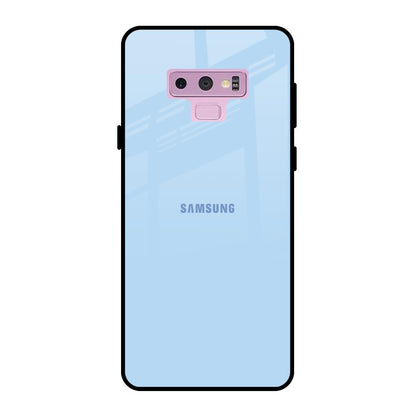Pastel Sky Blue Samsung Galaxy Note 9 Glass Back Cover Online