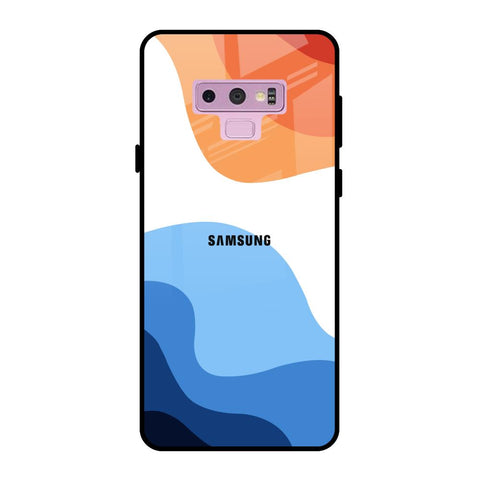 Wavy Color Pattern Samsung Galaxy Note 9 Glass Back Cover Online