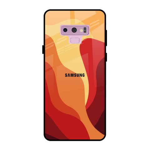 Magma Color Pattern Samsung Galaxy Note 9 Glass Back Cover Online