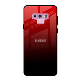 Maroon Faded Samsung Galaxy Note 9 Glass Back Cover Online