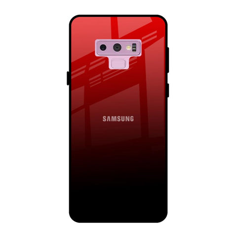 Maroon Faded Samsung Galaxy Note 9 Glass Back Cover Online