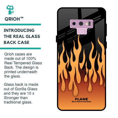 Fire Flame Glass Case for Samsung Galaxy Note 9