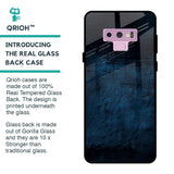 Dark Blue Grunge Glass Case for Samsung Galaxy Note 9