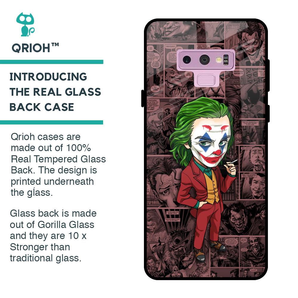 Joker Cartoon Glass Case for Samsung Galaxy Note 9
