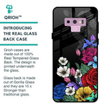 Rose Flower Bunch Art Glass Case for Samsung Galaxy Note 9