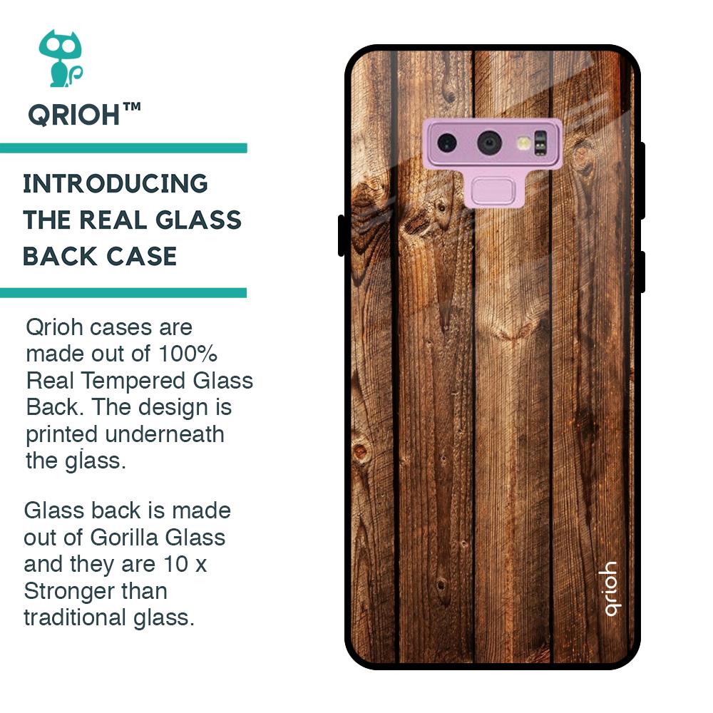 Timber Printed Glass case for Samsung Galaxy Note 9