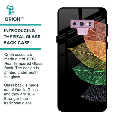 Colorful Leaves Glass Case for Samsung Galaxy Note 9