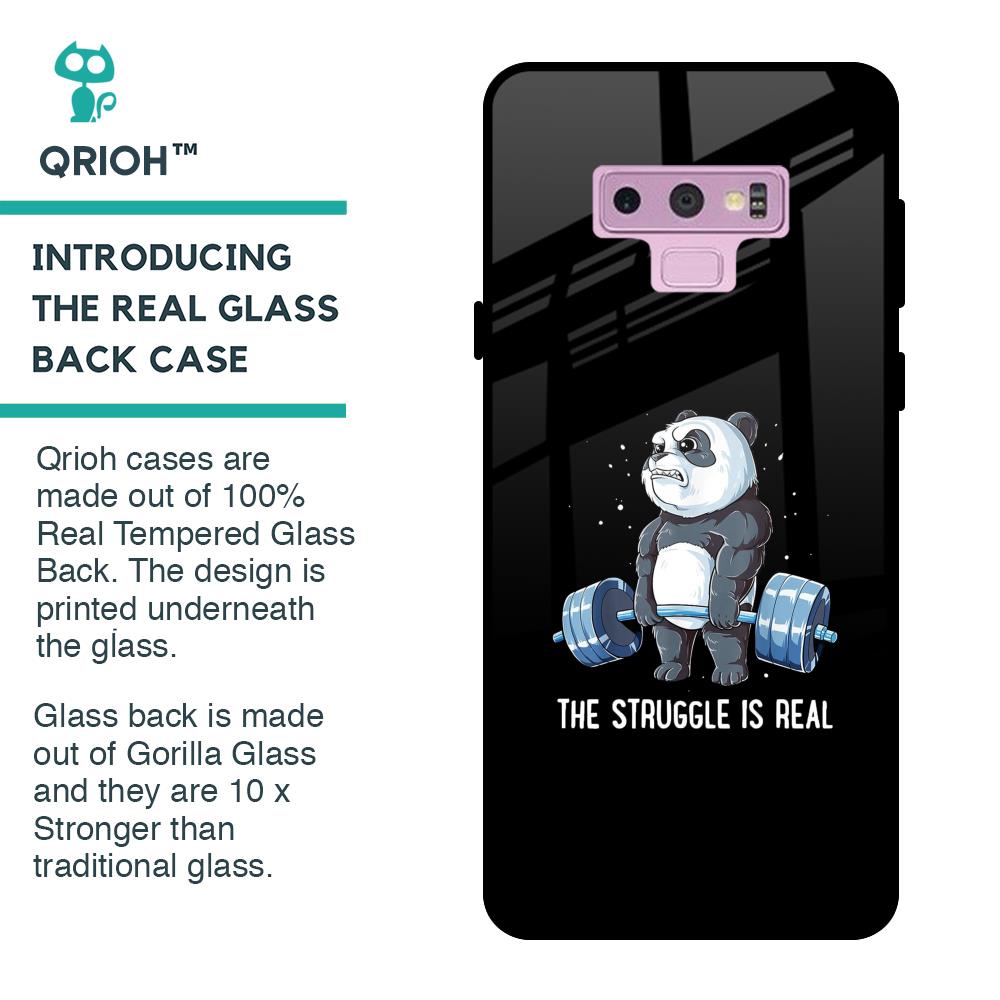 Real Struggle Glass Case for Samsung Galaxy Note 9