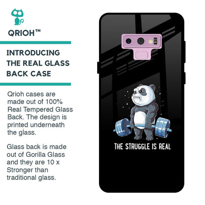 Real Struggle Glass Case for Samsung Galaxy Note 9