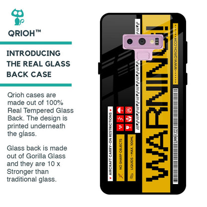 Aircraft Warning Glass Case for Samsung Galaxy Note 9