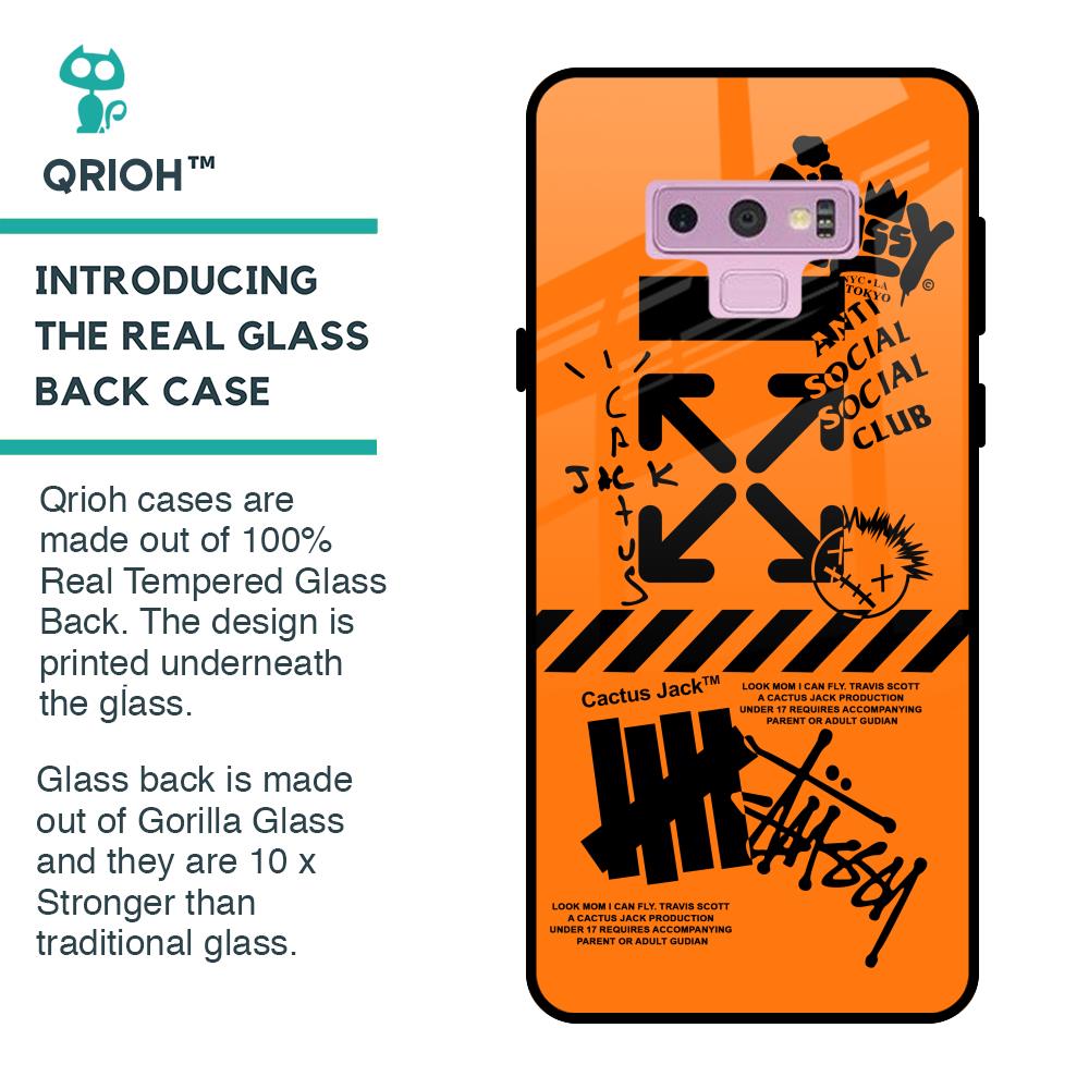 Anti Social Club Glass Case for Samsung Galaxy Note 9