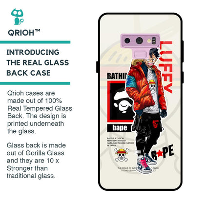 Bape Luffy Glass Case for Samsung Galaxy Note 9