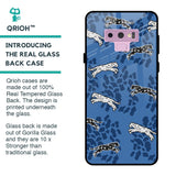 Blue Cheetah Glass Case for Samsung Galaxy Note 9