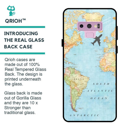 Travel Map Glass Case for Samsung Galaxy Note 9