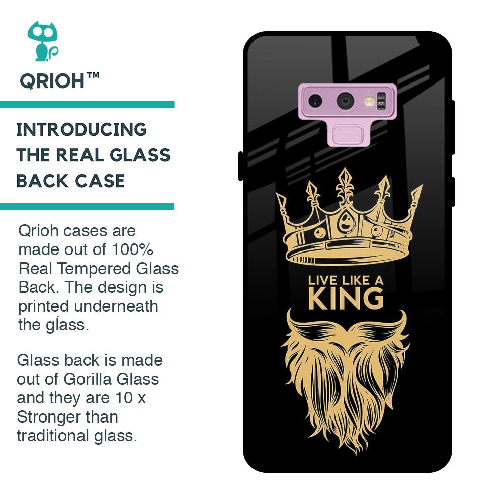 King Life Glass Case For Samsung Galaxy Note 9