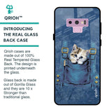 Kitty In Pocket Glass Case For Samsung Galaxy Note 9