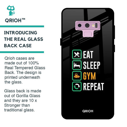 Daily Routine Glass Case for Samsung Galaxy Note 9