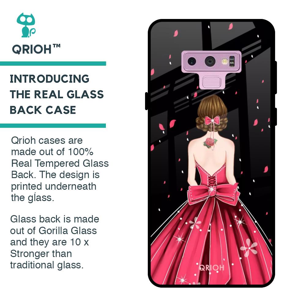 Fashion Princess Glass Case for Samsung Galaxy Note 9