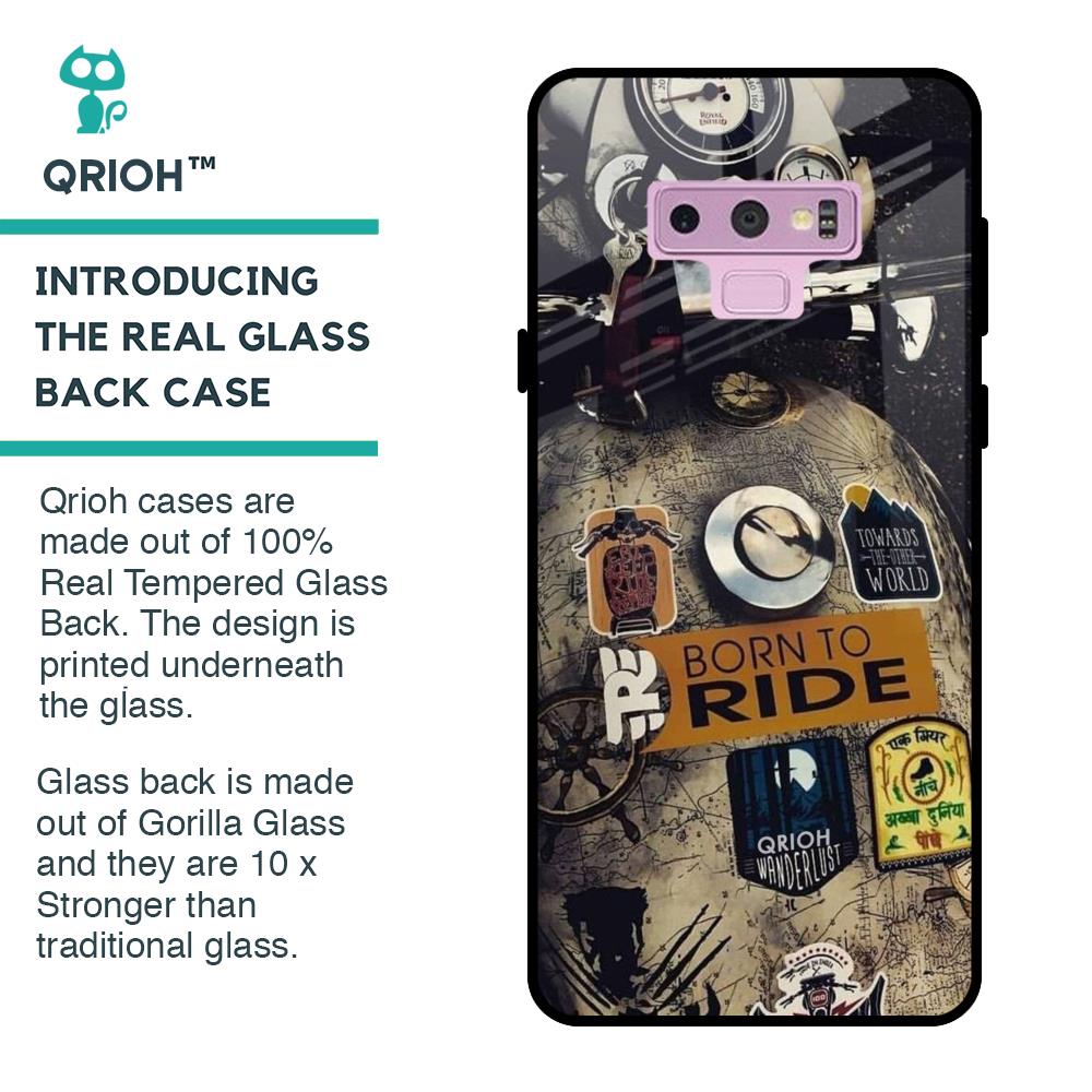 Ride Mode On Glass Case for Samsung Galaxy Note 9