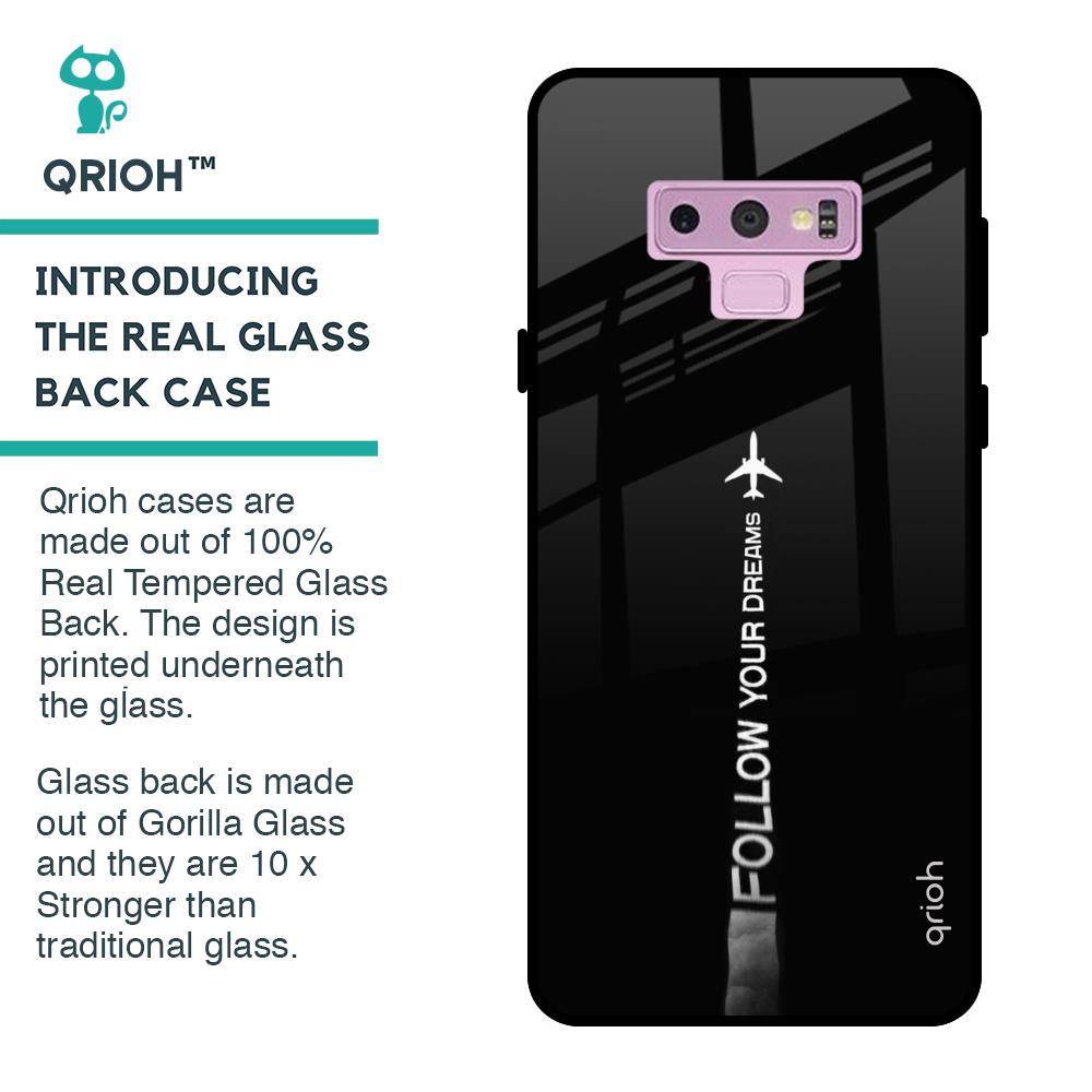 Follow Your Dreams Glass Case for Samsung Galaxy Note 9