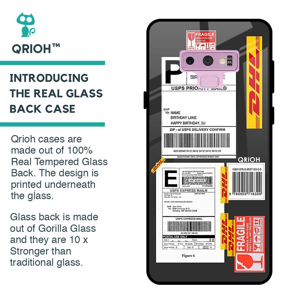 Cool Barcode Label Glass case For Samsung Galaxy Note 9