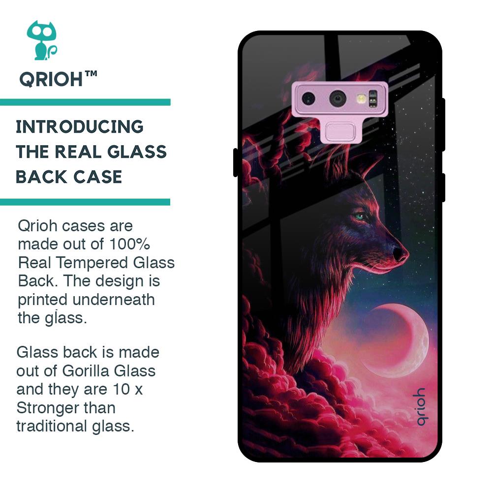 Moon Wolf Glass Case for Samsung Galaxy Note 9