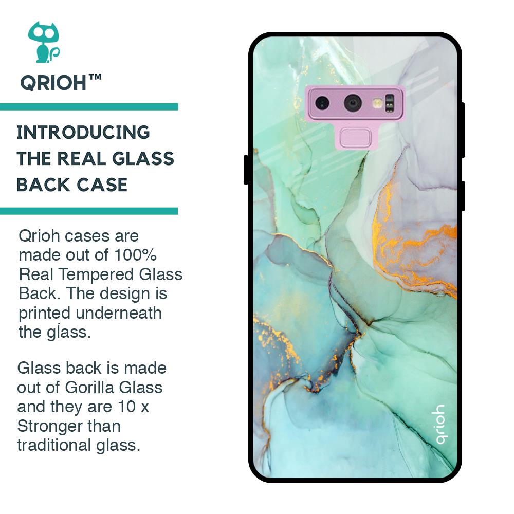 Green Marble Glass case for Samsung Galaxy Note 9
