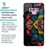 Retro Gorgeous Flower Glass Case for Samsung Galaxy Note 9