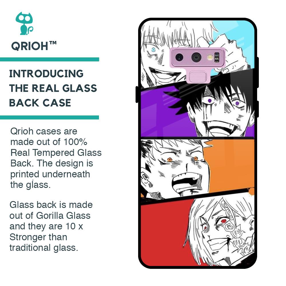 Anime Sketch Glass Case for Samsung Galaxy Note 9